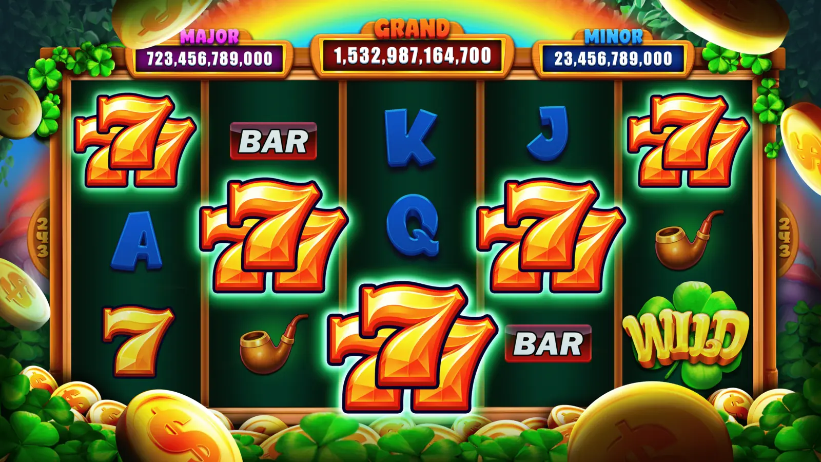 Klasszikus virtuális nyerőgép 7-es és BAR szimbólumokkal
